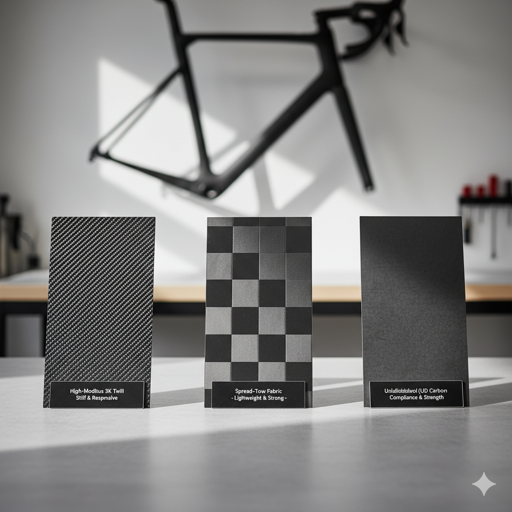 EdgeとDriveのカーボン素材の比較イメージ