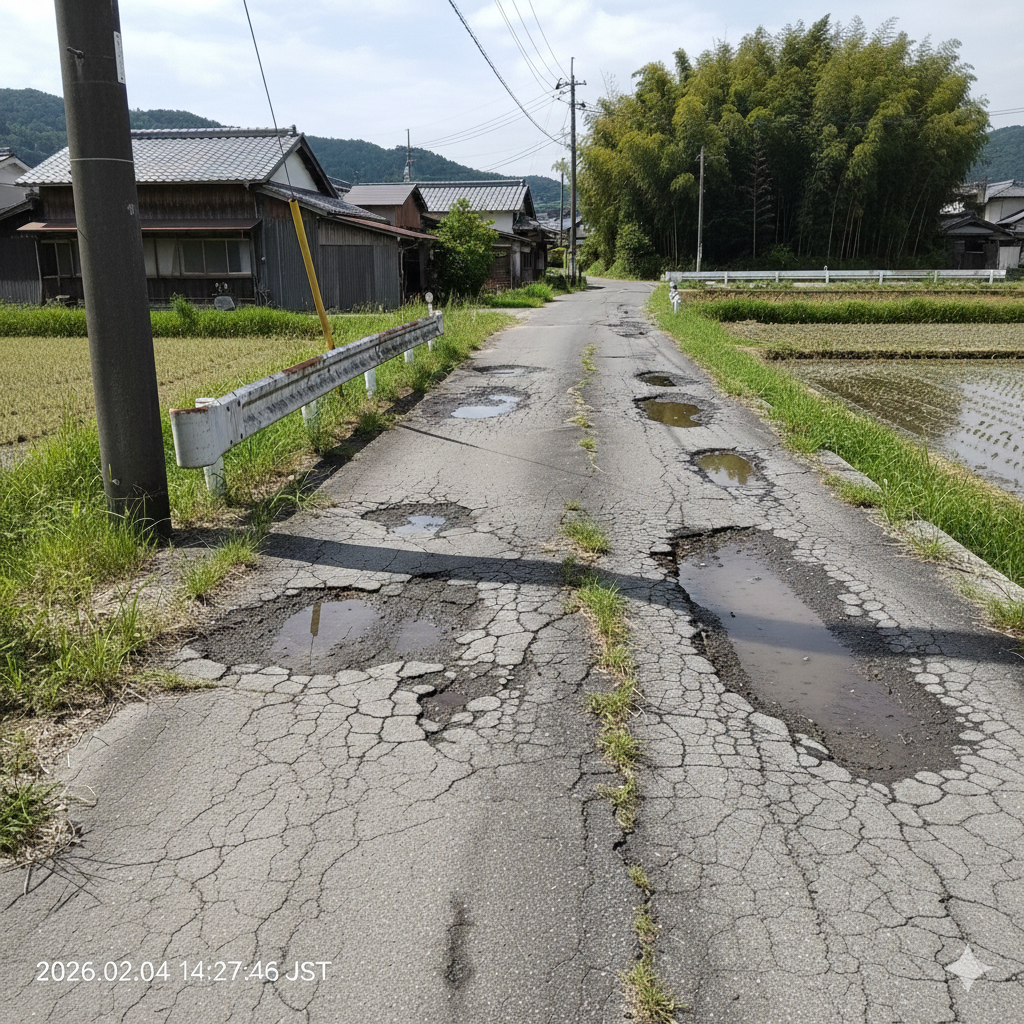日本の舗装路